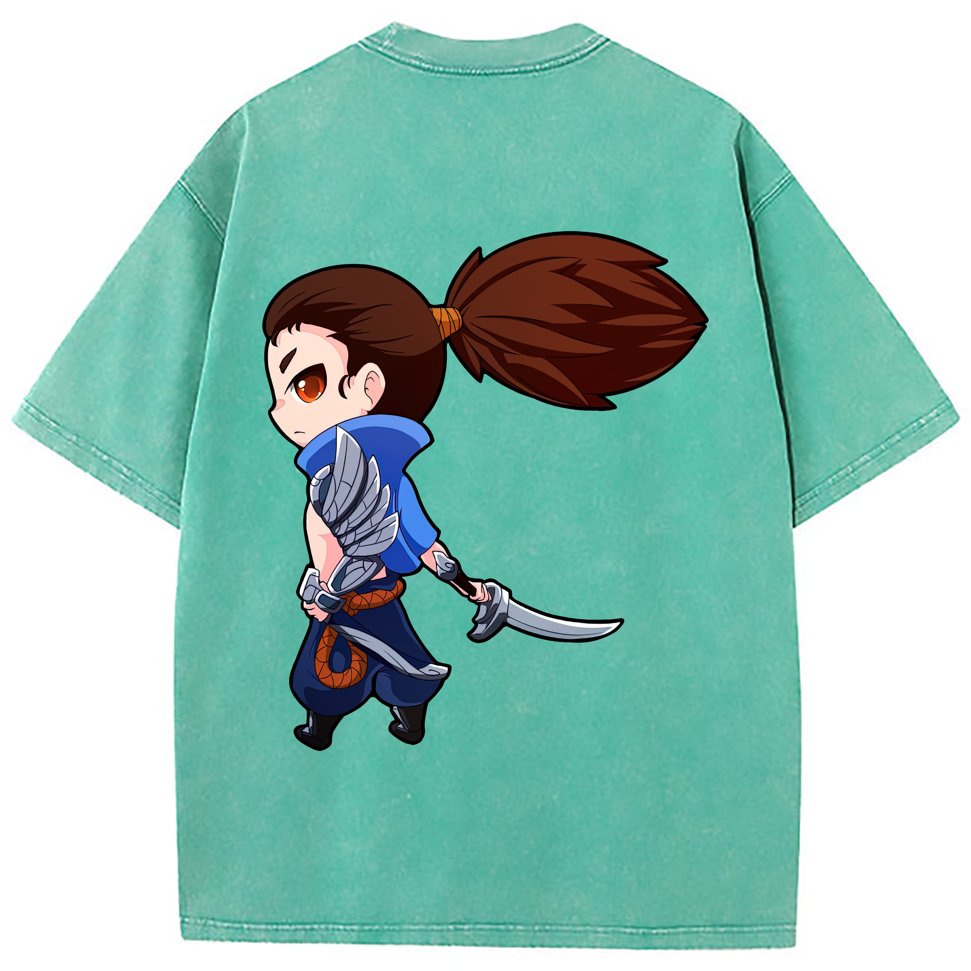（画像用） リーグ・オブ・レジェンド League of Legends LOL 綿100% ヴィンテージ風 半袖Tシャツ（背面プリント）
